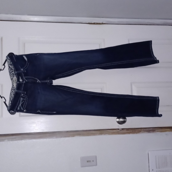 ARIAT REAL DENIM JEANS.SIZE 29.BLUE LOW RISE BOOT - Picture 2 of 6